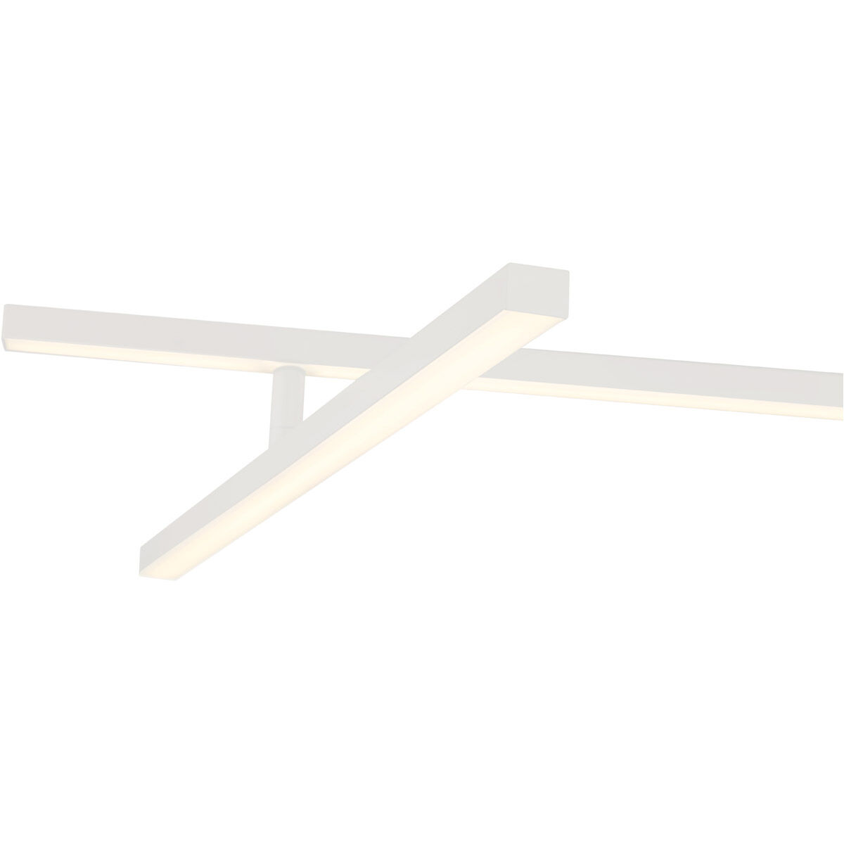 Duo LED 4.75 inch Matte White Semi-Flush Mount Ceiling Light